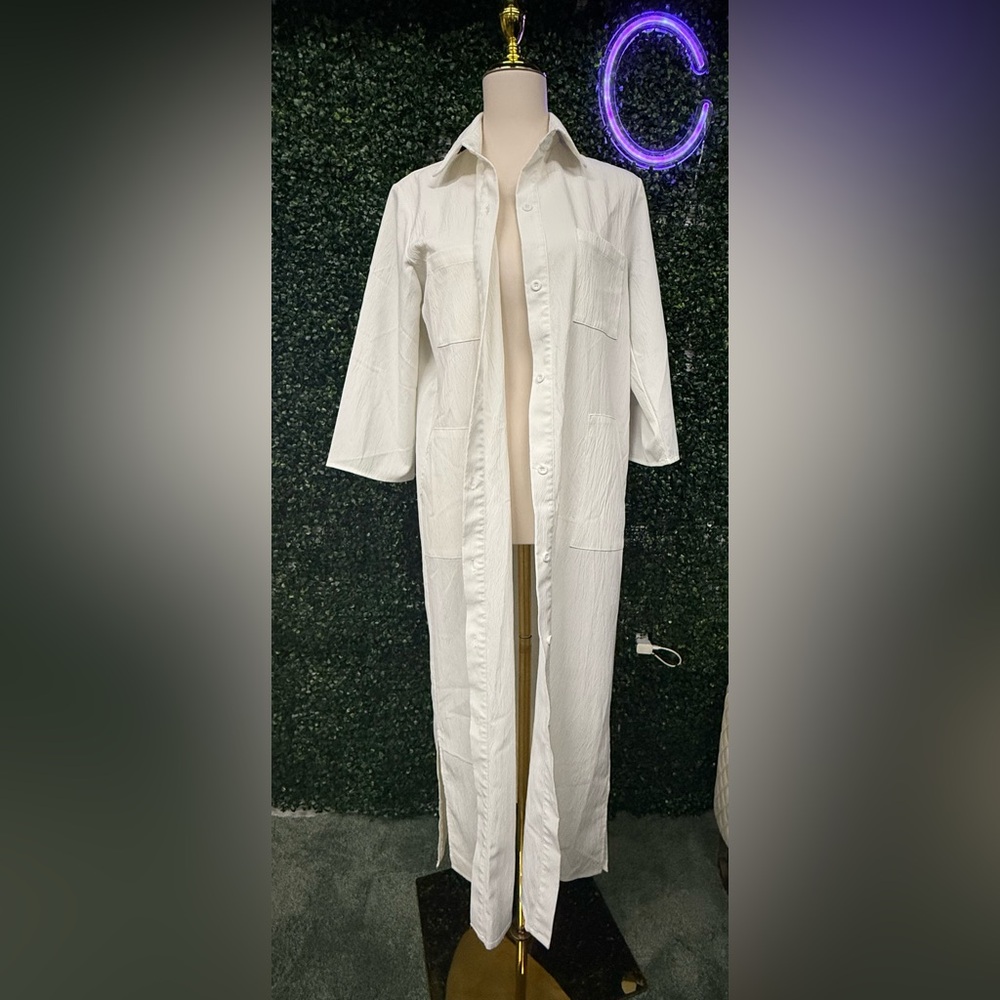Women's Long Button-Front Coat